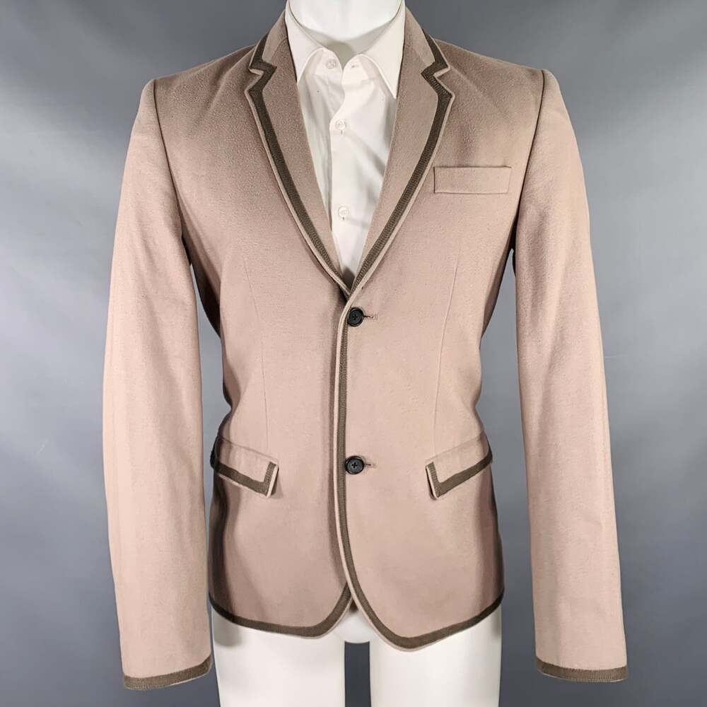 MARC by MARC JACOBS Size M Taupe Moleskin Cotton Notch Lapel Sport Coat